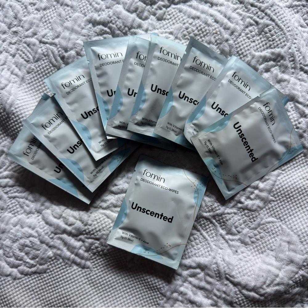 Fomin AHA Deodorant Wipes Set of 9 - Unscented